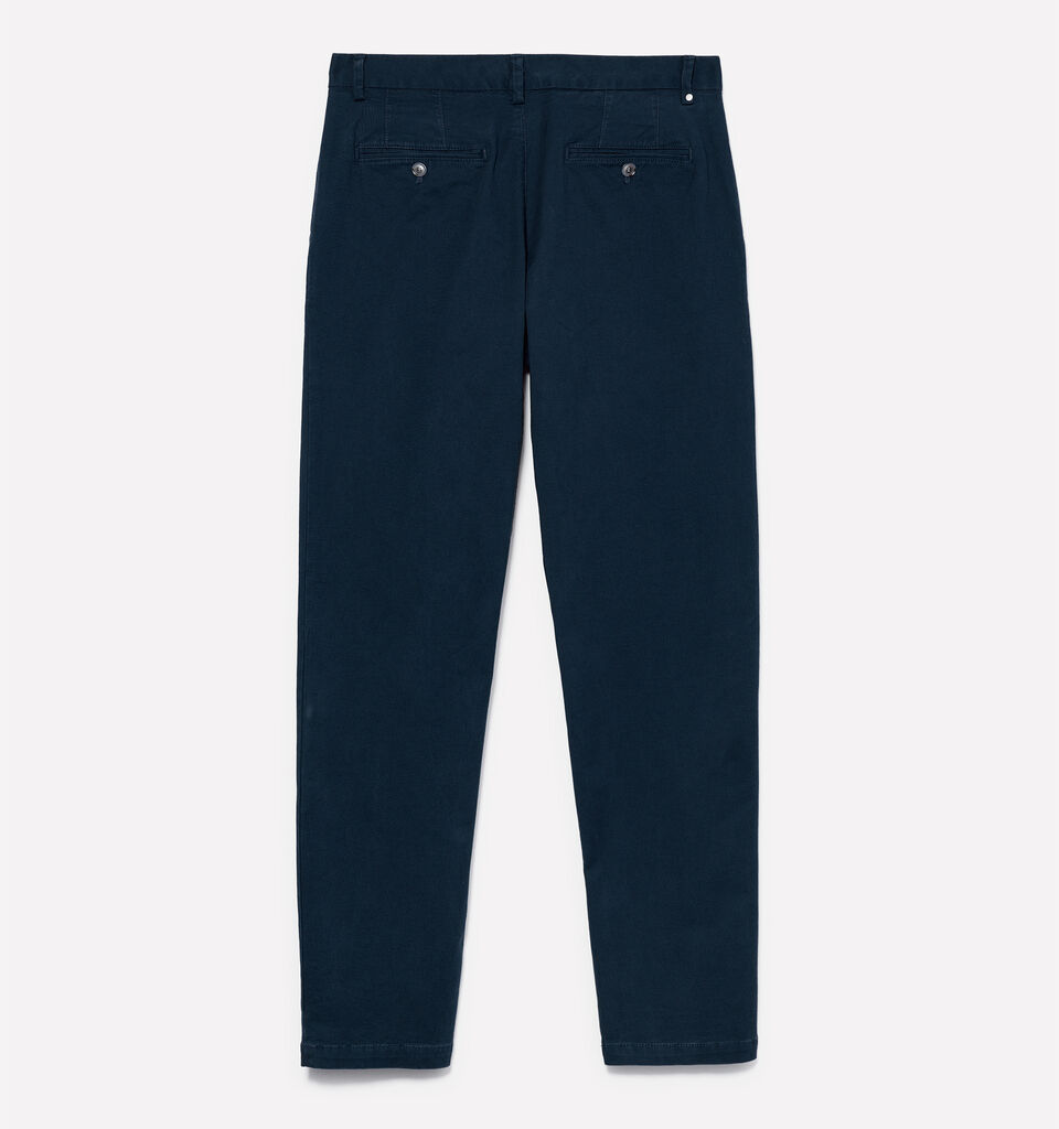 Calças chino azul-escuro - calças chinos para homem - Azul-Escuro | Sisley image number 2